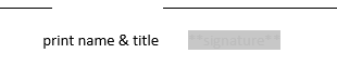 word signature