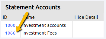 list of account names and IDs