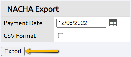 nacha export