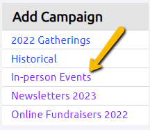 list of campaigns