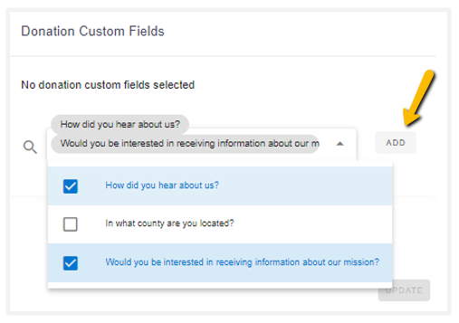 add button