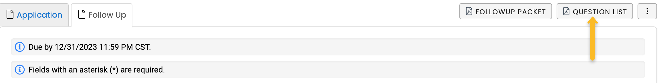Question List