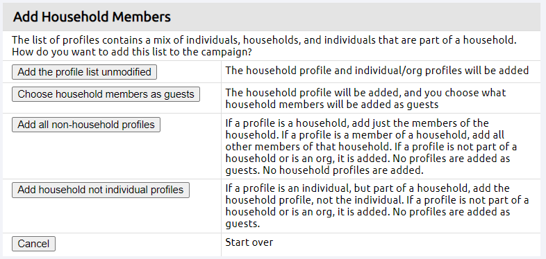 add household members options