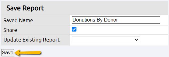 save button