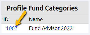 profile fund category id