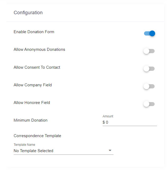 opportunity configurations