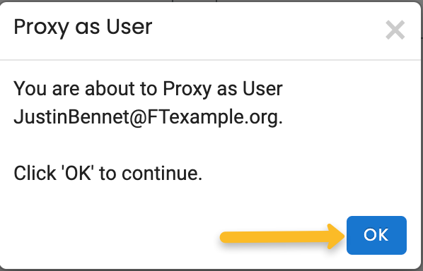 OK button