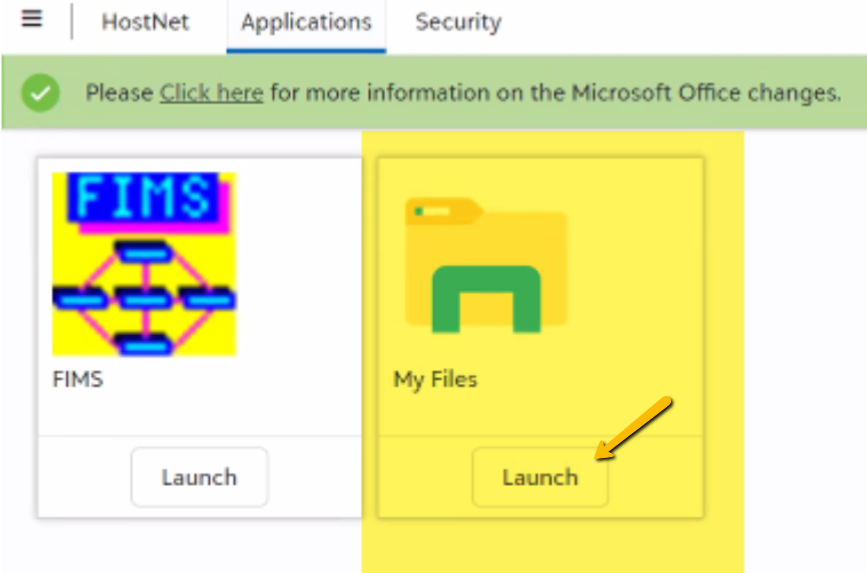 launch button