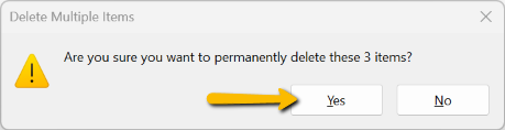 yes button