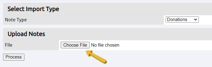 choose file button