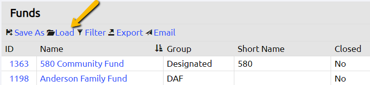 load linked text