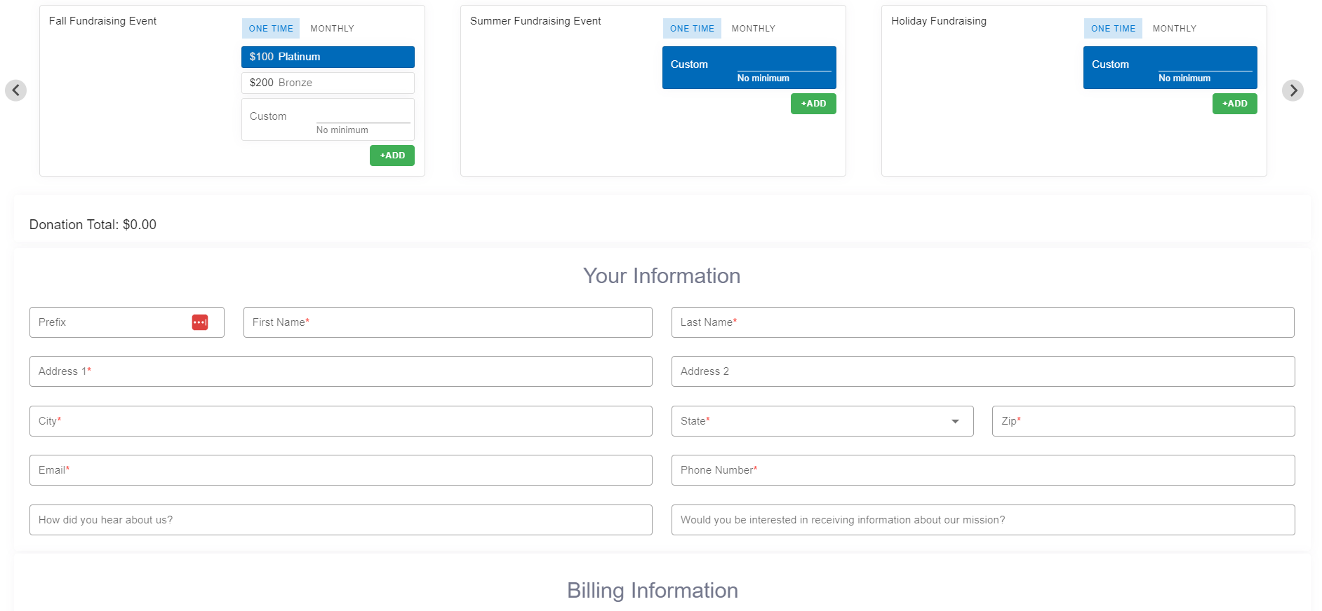 donation hub