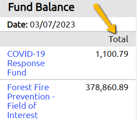 total fund balance