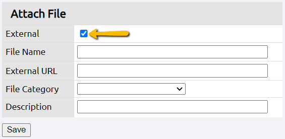 external checkbox