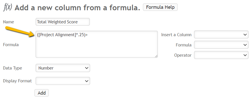 formula section