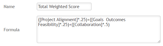 example formula