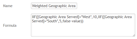 second possible response and value