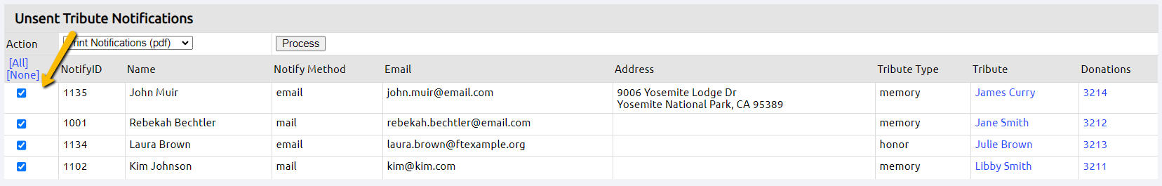 uncheck the box