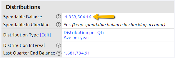 spendable balance