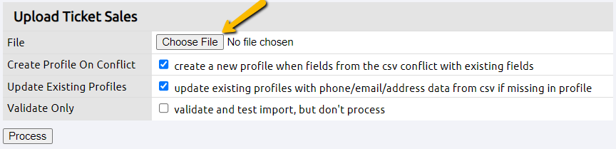 choose file button