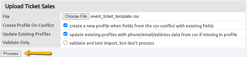 process button
