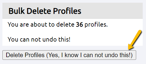 delete button