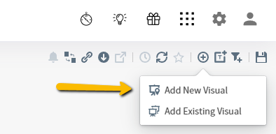 Add New Visual button