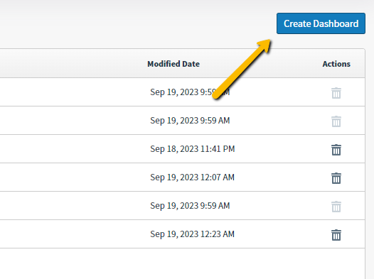 create dashboard