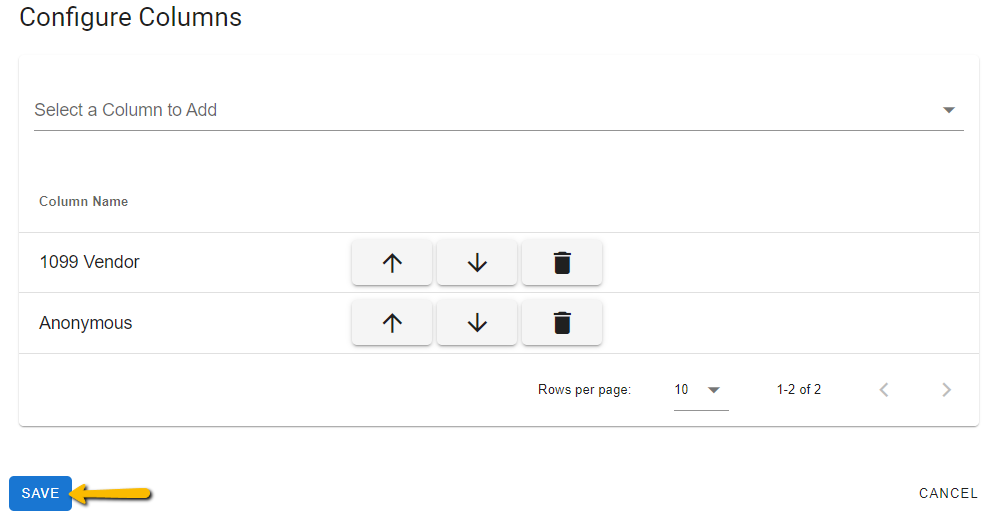 save button
