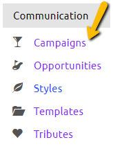 campaigns button
