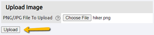 upload button
