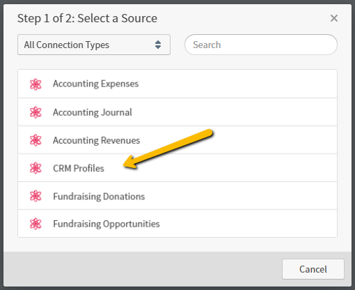 CRM profiles option