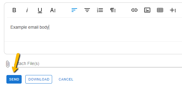 send button