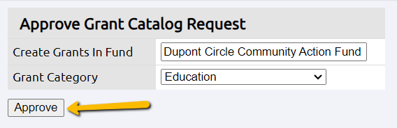 approve button
