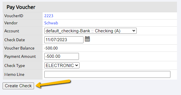 payment page