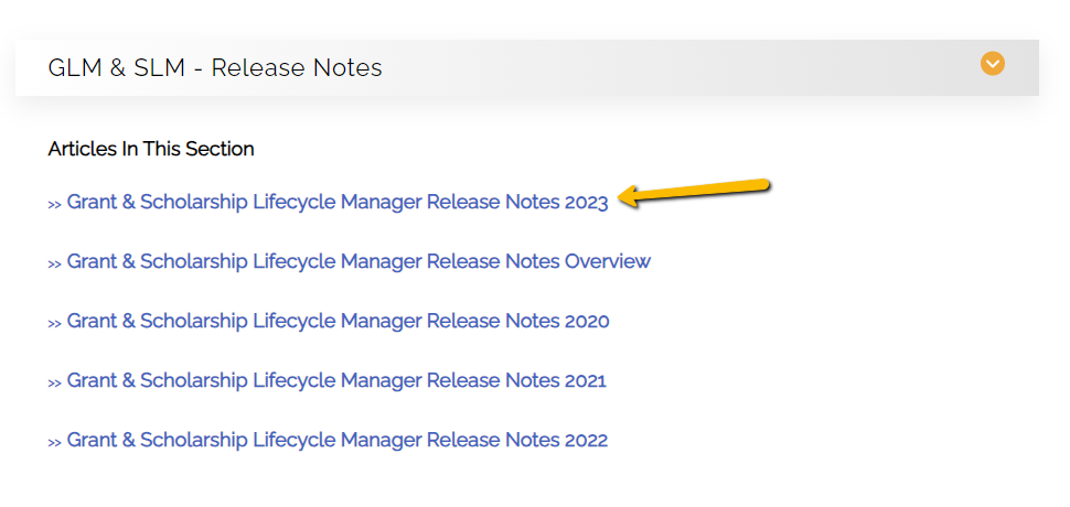 release notes