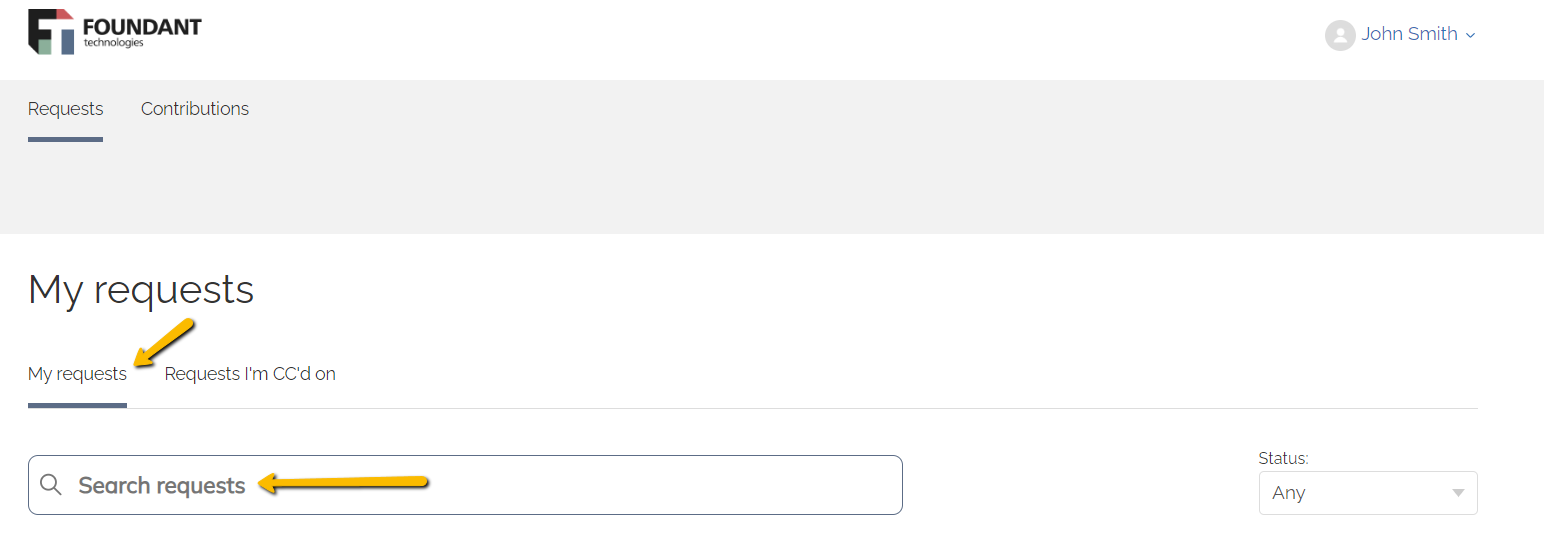 Search requests