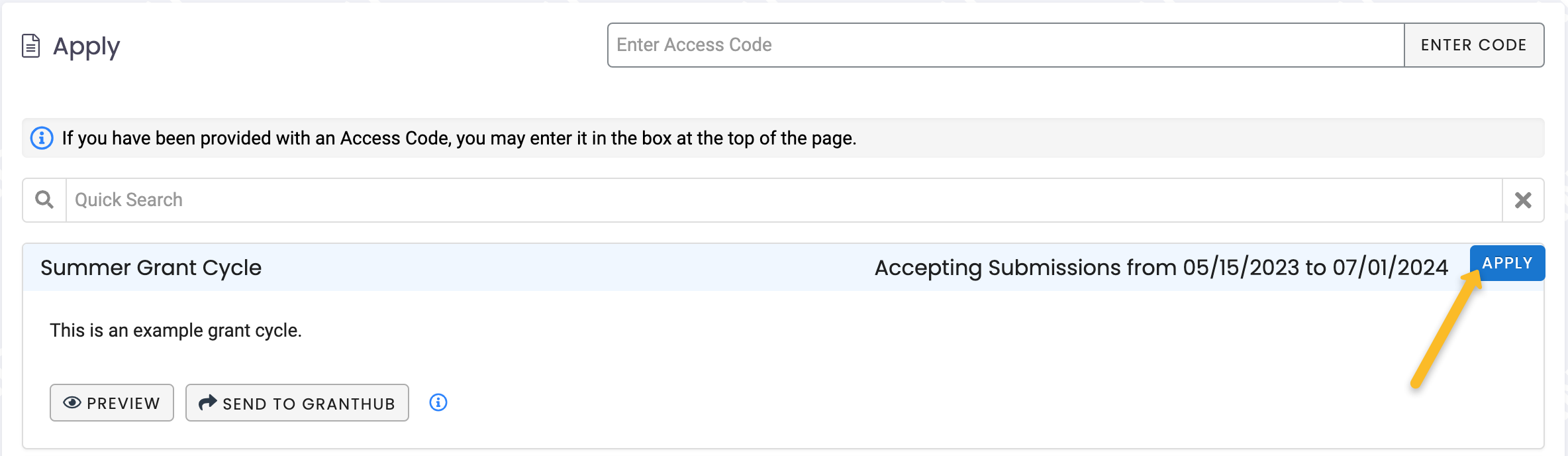 apply button