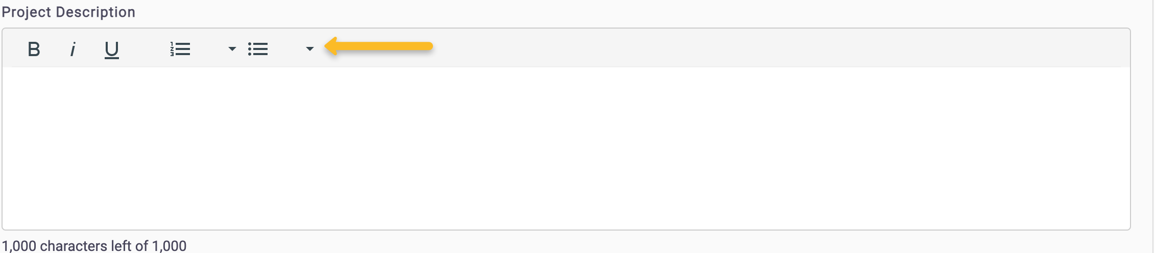 rich text editor