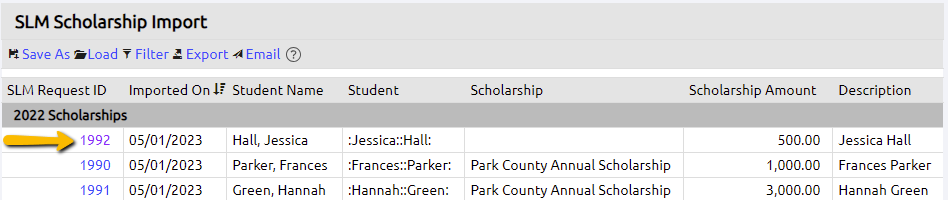 scholarship id
