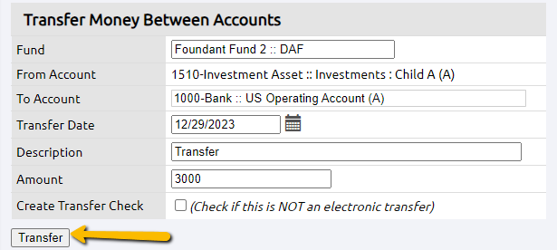 transfer button