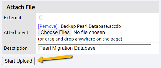 file upload page