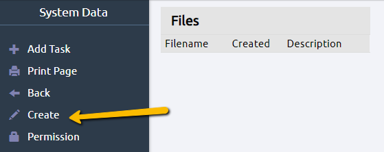 create menu option