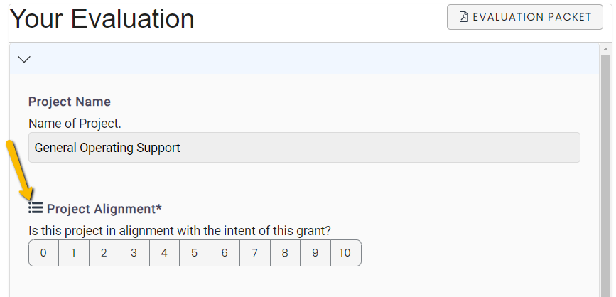list button