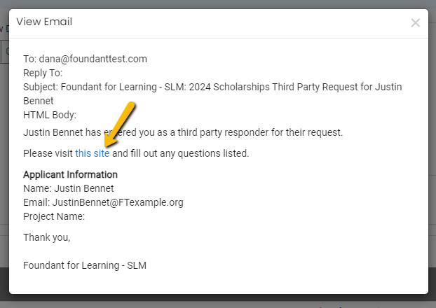 third party dashboard