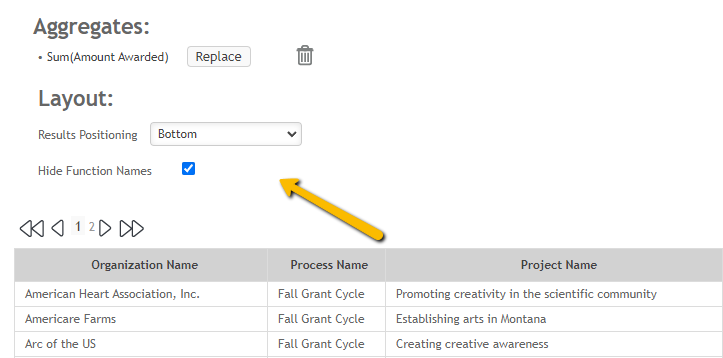 aggregate placement options