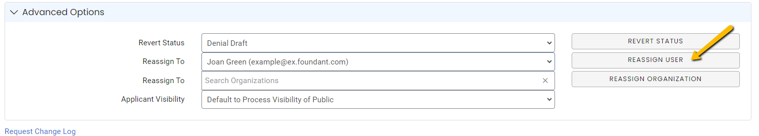 reassign user