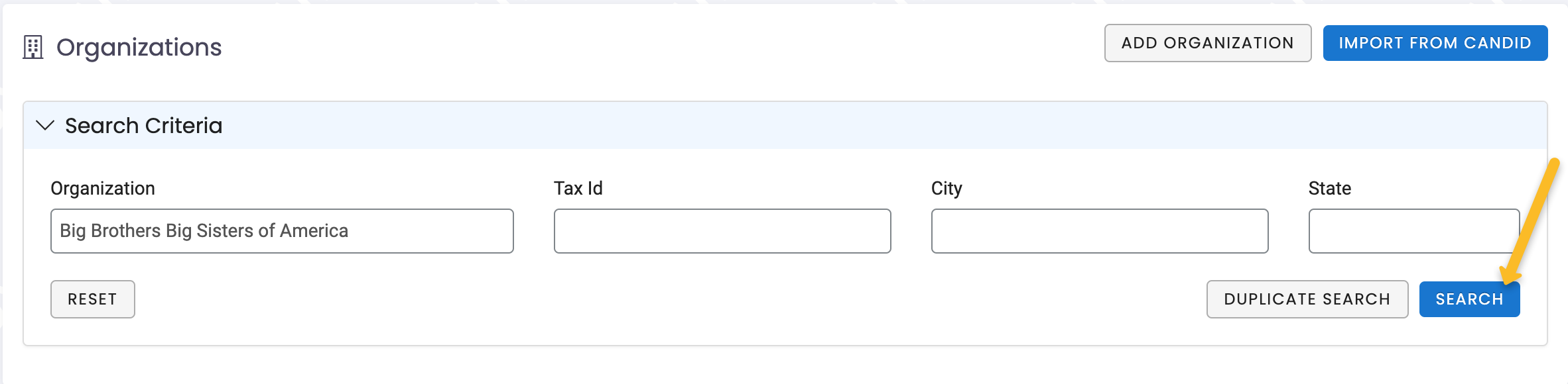 Set or Update an Organization's Primary Contact – Foundant Technologies