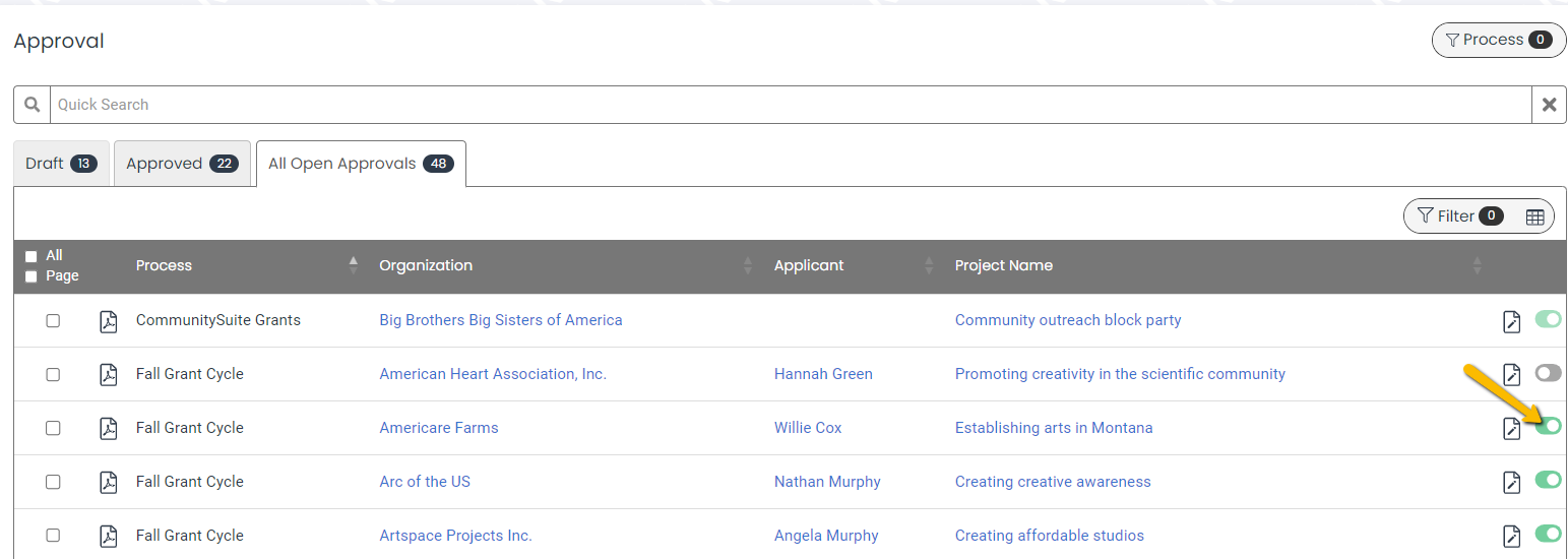 CSuite Sync toggle