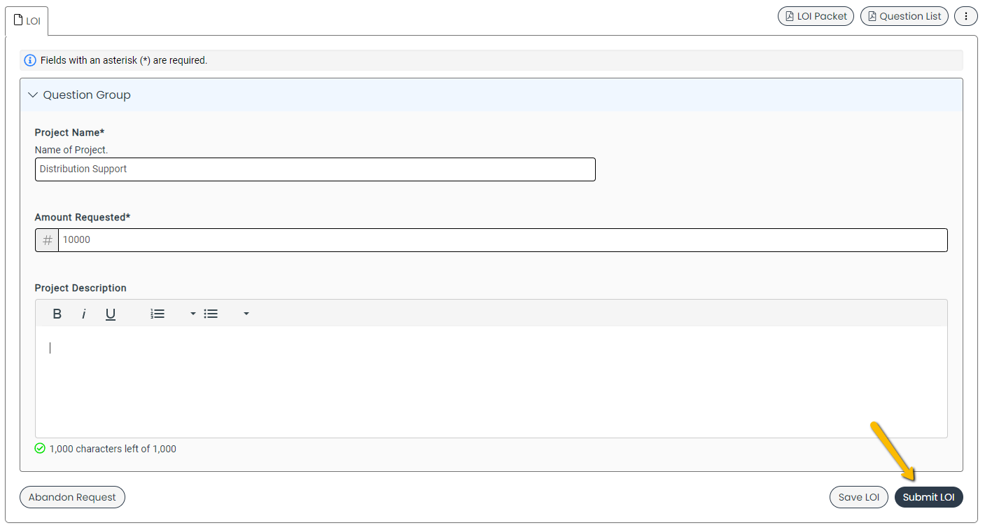 submit button